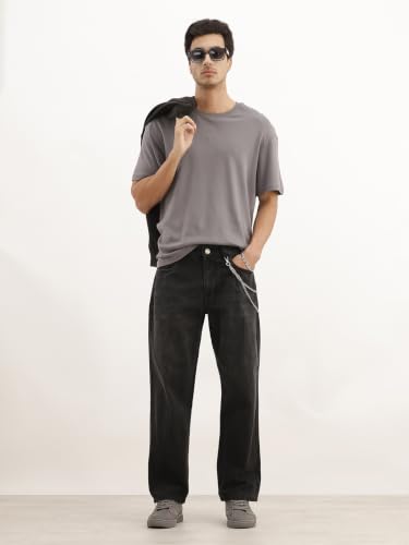 Image of WROGN Men's Loose Fit Jeans | Mid Rise | Jeans for Man