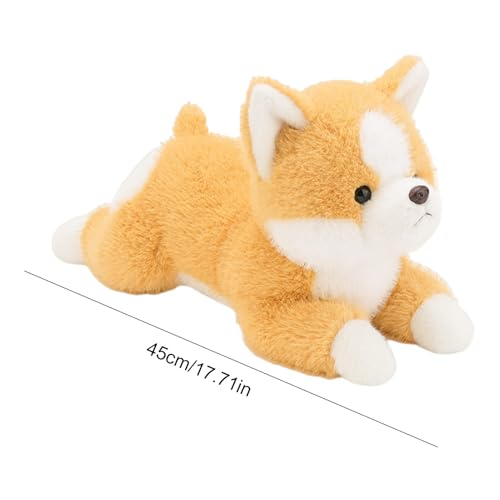 Stoffhund Plüschtier - Weiches Begleitspielzeug Aus Plüsch,Kuschelpuppe Mit Kissenfunktion | Für Kinder Jugendliche Erwachsene Und Sammler Bei Spielzeit Schlafenszeit Im Kinderzimmer Wohnzimmer Bett