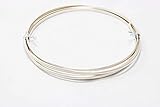 10 Gauge, 925 Sterling Silver Wire (Half Round) Dead Soft Made in USA - 1 Ounce (3FT) by CRAFT WIRE