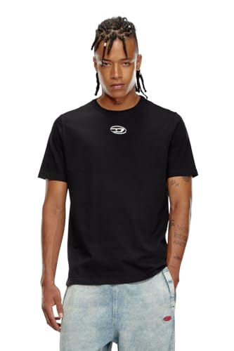 Diesel T-Adjust-OD T-Shirt with Metallic Oval D