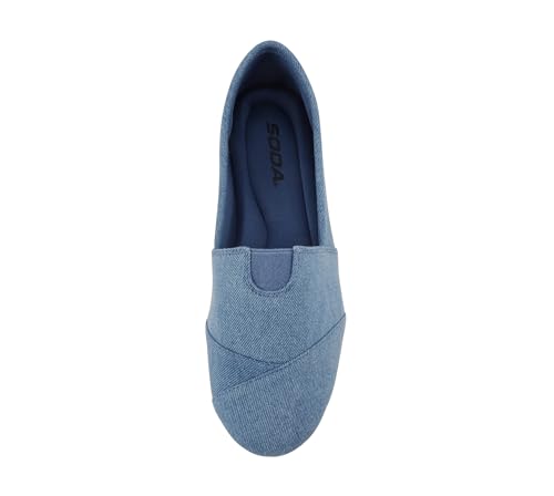 Image of Soda Shoes Women's Obji Round Toe Casual Flat with Padded Insole