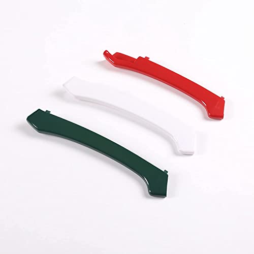 Image of Three-Colored Stripe Grille Insert Trims Compatible with Maserati Ghibli 2014 2015 2016 2017 3PCS