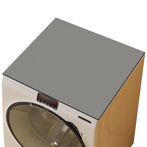 Machine Antidérapant Couverture 60 X 60 cm Tapis de Machine à Laver Dessus Protection Machine a Laver Dessus Tapis Protection Dessus Machine à Laver pour Sèche-Linge et Lave-Linge à Tambour (Gris)