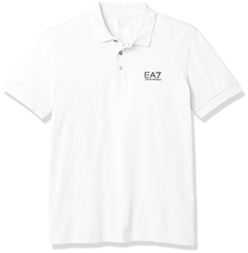 Emporio Armani EA7 Men's Train Core Polo, White, M