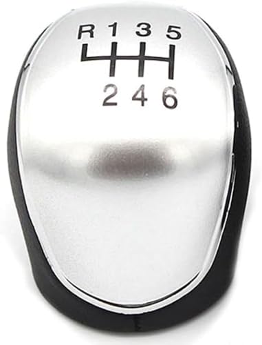 Car Gear Shift Knob for Ford Transit Tourneo/Custom 2012-2021,Manual Handball Lever Gear Stick Shifter Pen Handle Knobs Transmission Shift Replacement Kit,6-speed Silver