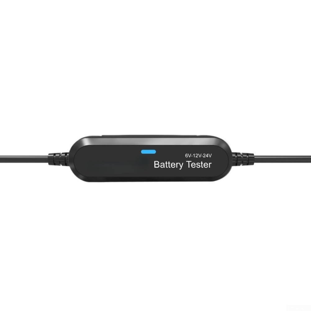 Tester wireless per batteria 6 V-24 V per gel Agm, strumento diagnostico con analisi Cca, per auto camion moto (nero)