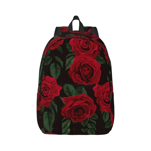 Sac à dos 15 pouces OdDdot pour voyage camping et randonnée avec imprimé fruits rouge M