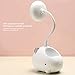 Kids Reading Lights, LED Desk Lamps, Flexible Gooseneck Book Lights - Panda Style Rechargeable 600mAh USB Bedside Reading Lamp for Study