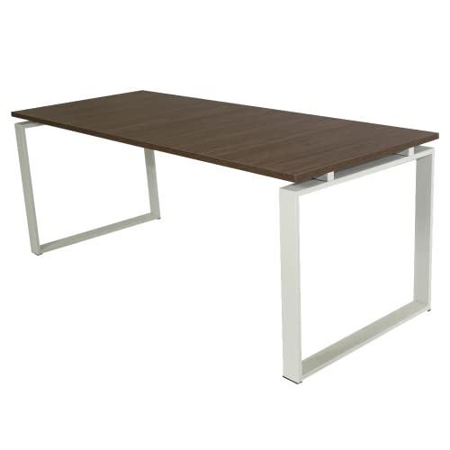 Ofilike. Mesa De Oficina. Estructura Metálica De Marco Cerrado Hogar, Oficina. Despacho. Entrega 3-5 Días 180x80, Nogal Ofilike. Mesa De Oficina. Estructura Metálica De Marco Cerrado Hogar, Oficina. Despacho. Entrega 3-5 Días 180x80, Nogal