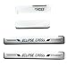 Stainless Door Sill Protector Kick Plate Entry Guard Kit for Mitsubishi Eclipse Cross PHEV 2026 Accessory (Thin Chrome Eclipse Cross)