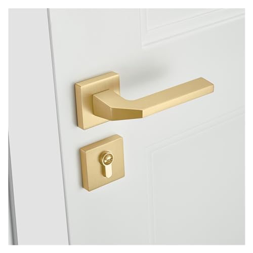 Serrure de porte en or brossé design pour sublimer vos intérieurs