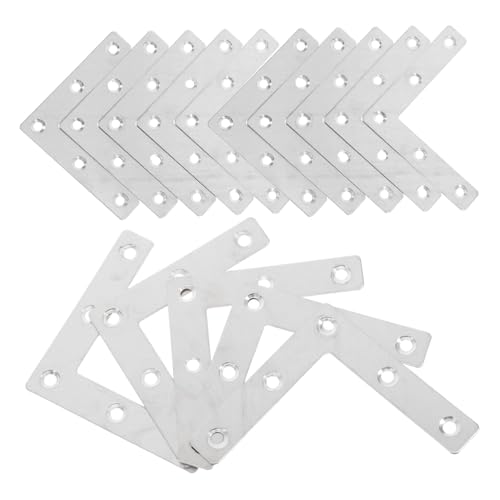ARTIBETTER 15Pcs Heavy Duty Shaped Brackets Metal Corner Connectors for Wood Furniture Easy Installation for Shelves Cabinets and Tables Space Saving Design for Decor