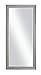 Martin Svensson Home Glam, Metallic Pewter Full Length Leaner Mirror, 63.5" x 29.5"