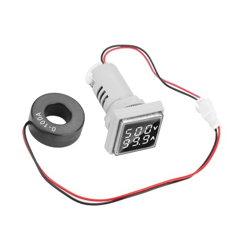 xuuyuu �f�W�^��LED�d���v�����x���肵�����쐫�\���L���v���͈�22mm 0-100A���[�^�[�C���W�P�[�^�[�ȒP�Ɏg�p�ł��閾�m�ȃf�B�X�v���C�H�Ɨp�d�q�v���t���ی�LED�\�����F1�� (��)