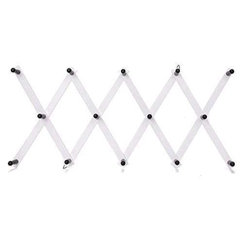 Kleiderhaken Kleiderablage 14 Haken MulfiFisikuctional Holz Wandaufhänger...