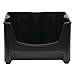 United Solutions SB0015 Black Plastic Stacking/Nesting Storage Bin - Large Stackable Plastic Organizing Box in Black