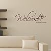PartyKindom Welcome to Home Wall Sticker Decals in Black, PVC Vinyl Material, Waterproof and Easy to Remove Without Leaving Residue, for Living Room Walls, Includes 1 Bag with 2 Sheets #2