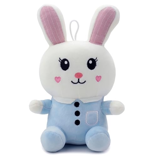 Image of Soft Blue Pocket Rabbit Plush Toy for Kids Stuffed Soft Toy with Cute Hug-Friendly Plush for Babies, Toddlers & Children Safe, Lightweight & Easy to Clean (35CM)