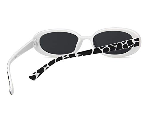 Image of Shiratori Women's Retro Oval Holiday Sunglasses Non-polarized UV400