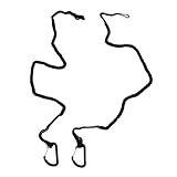 Correa en espiral para remo con mosquetón para kayak, cuerda para asegurar tu remo mientras pesca (B)