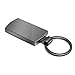 iPick Image for Ford Focus RS Real 3K Carbon Fiber Gunmetal Black Metal Case Key Chain - Official Licensed