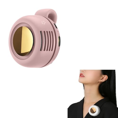 Tragbarer USB-wiederaufladbarer kleiner Ventilator 360 Kühlung tragbares Clip-on-Design geeignet für Reisen und Outdoor leiser Mini-Ventilator (Rosa)