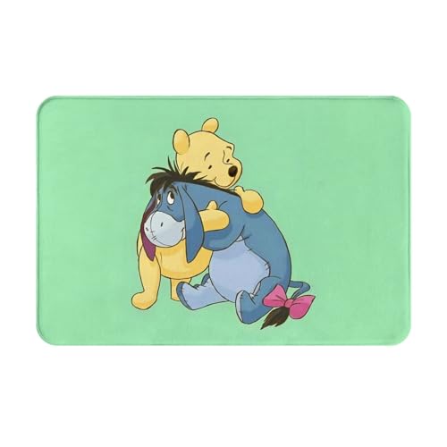 くまのプーさん かわいい 漫画 ドアマット 玄関マット おしゃれ バスマット キッチンマッ 耐摩耗 滑り止め 吸水 洗える 防ダニ 人気 アニメ 四季通用 40x60cm
