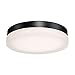 Modern Forms FM-2111-30-BK Transitional LED Flush Mount from Circa Collection in Black Finish, 11.00 inches, Titanium
