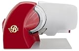 VBI Milano Home Line Plus 250 Electric Slicer, 10in Blade, Red