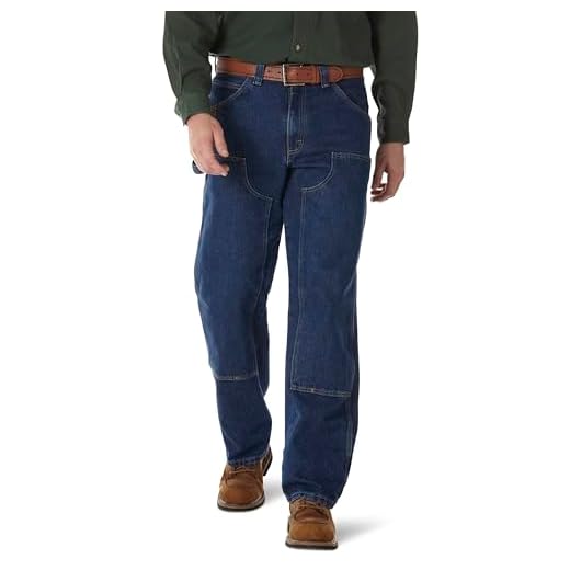 Wrangler Riggs Workwear mens Jean work utility pants, Antique Indigo, 32W x 34L US
