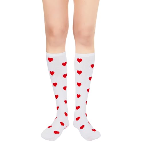 Image of American Trends Women's Knee High Socks, Novelty Holiday Printed Tall Tube Socks, Casual & Party Athletic Sports Stockings
