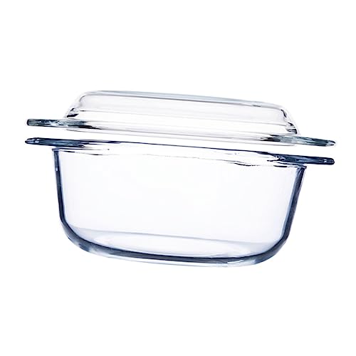 HOLIDYOYO 1Pieza Vidrio Para Microondas Como Olla De Sopa Para Vapor