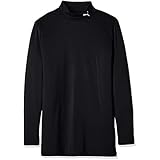 PUMA(プーマ) 着圧 インナーシャツ 長袖 ハイネック インナーウェア コンプレッション モックネックLSシャツ ジュニア 656331 キッズ 24年秋冬カラー プーマ ブラック(03) 日本 130 (-)