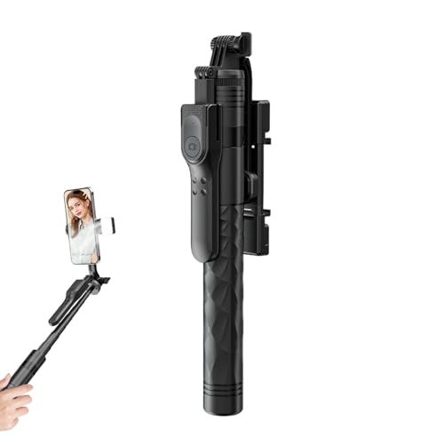 Support de téléphone réglable en hauteur sous forme de perche à selfie trépied stable