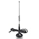 HYSHIKRA Magnetische Antenne, 27 MHz, CB-Antenne mit 6,9 cm Magnetbefestigung, 4 m RG58-Kabel für Cobra Uniden Midland Präsident Randy Transceiver