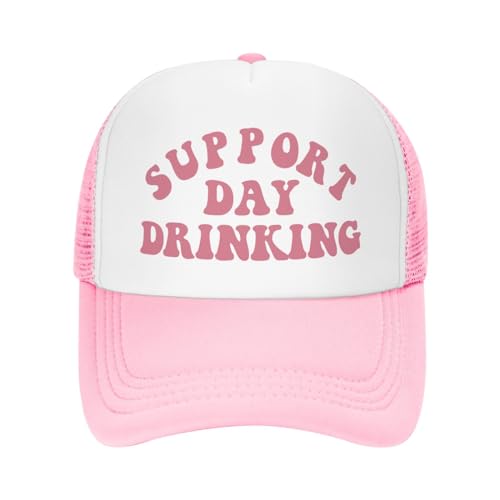 Image of Put It On My Boyfriends Tab Trucker Hats for Women Pink Men Humor Gift Pink Hats for Men