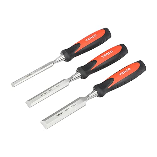 Ciseaux à bois résistants TIMCO set de 3 outils de menuiserie et bricolage
