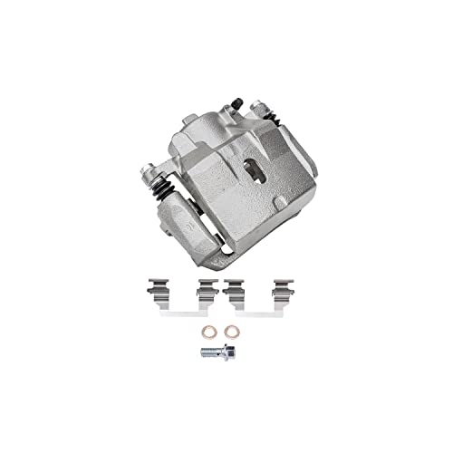 Image of Detroit Axle - Front Brake Kit for 2004-2012 Chevrolet Malibu 2005-2010 | Pontiac G6 2007-2009 Saturn Aura Disc Brake Rotors Left Brake Caliper Replacement 11.65 inch inch Rotor