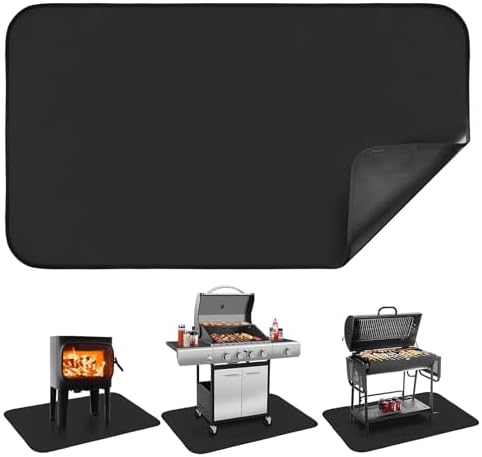 Amazon.com: Ranjaner Hearth Rugs for Fireplaces, Fireproof Fireplace ...