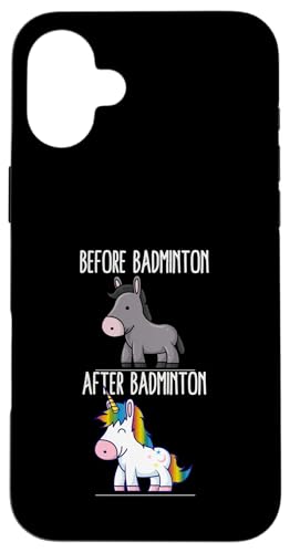 Before After Badminton ���j�R�[�� �o�h�~���g���v���[���[ �X�}�z�P�[�X iPhone 16 Plus �p