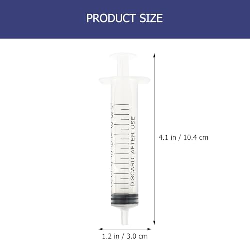 Jeringa líquida de plástico de 10ml Operitacx, pack de 30 jeringas para dosificar y medir 2