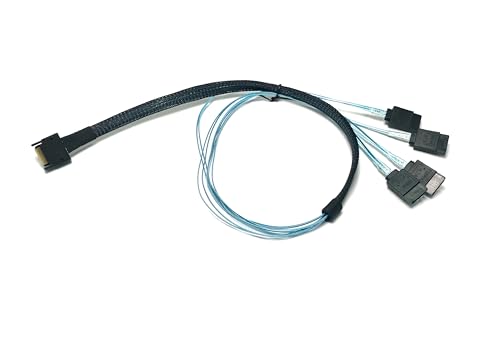 Micro SATA Cables MCIO 4i 38 Pin a 4x SATA 7 Pin miniatura 2