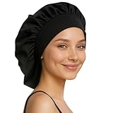 TORLAND® Bonnet Schlafhaube aus 100% natürlicher Tencel-Seide, atmungsaktiv, pflegeleicht | vegane...