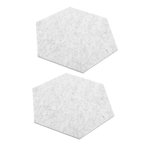 BESPORTBLE 2 Piezas Paneles Acústicos Hexagonales para Pared en Fibra de Poliéster Absorbentes de Sonido para Estudio en Casa Material de Alta Densidad Ignífugo Fácil de Instalar miniatura 1