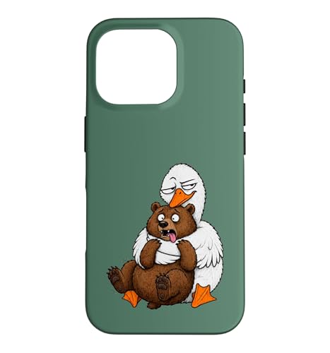 Silly Goose Not A Hugger Bear Hug Funny ����ȃ��[���A �X�}�z�P�[�X iPhone 16 Pro �p