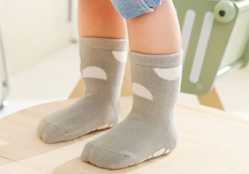 Baby Non Slip Socks Toddler Non-Skid Ankle Socks with Grips Anti-Slip Crew Cotton Floor Socks Girls Boys3