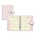 Filofax Malden Organizer, Pocket Size, Pink - Tactile, Full-Grain Buffalo Leather, Six Rings, Cotton Cream Week-to-View Calendar Diary, Multilingual, 2025 (C02615-25)