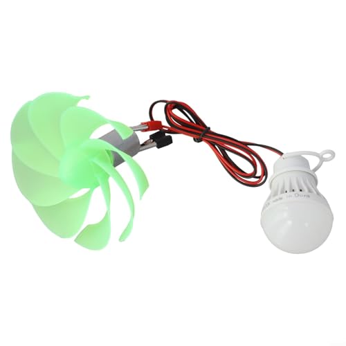 Kit de générateur d'éolienne 65 W à monter soi-même, projet scientifique éducatif pour apprentissage des énergies renouvelables, utilisation en extérieur avec sortie de lumière LED pour école et les