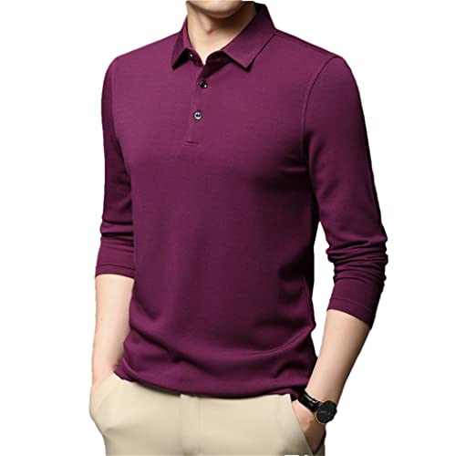 Polo manches longues homme fuchsia XL : la solution style unie pour la mi-saison