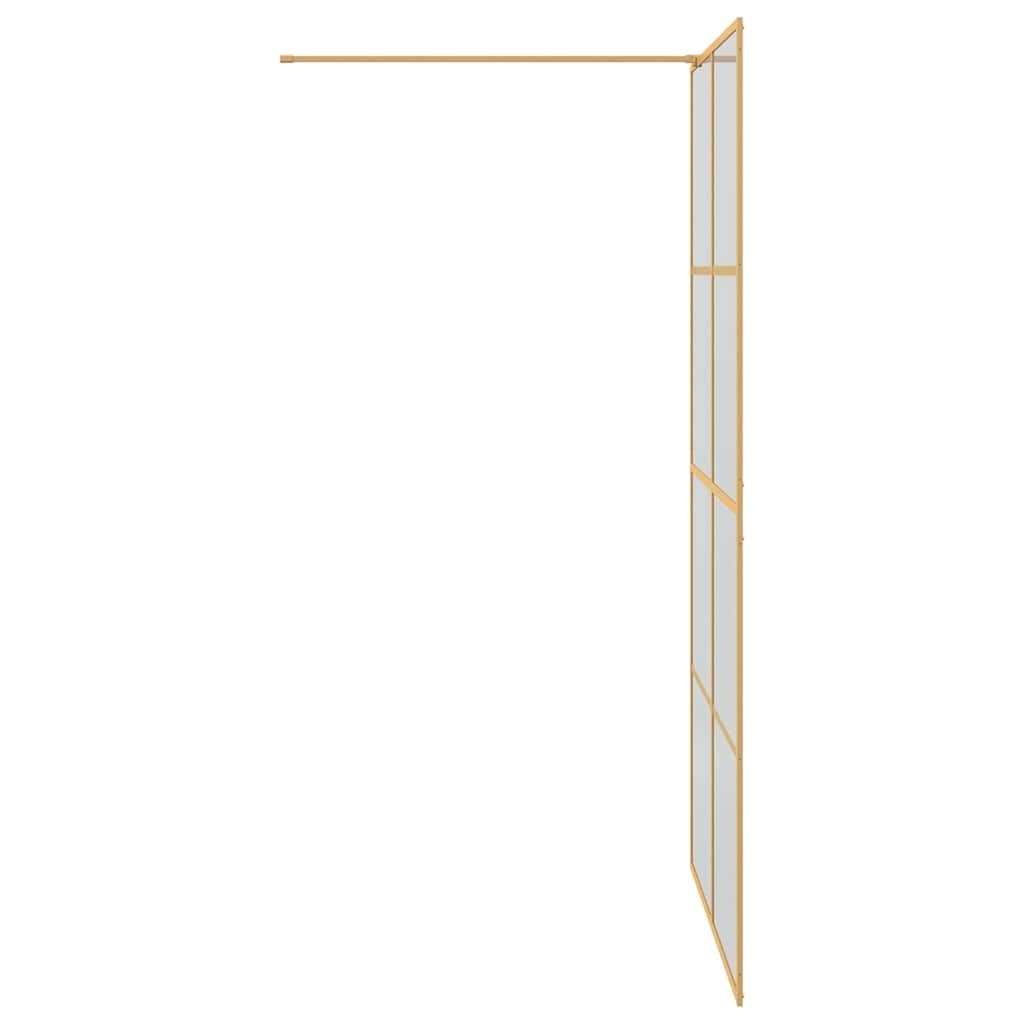 vidaXL kabina prysznicowa złota 115 x 195 cm szkło hartowane,